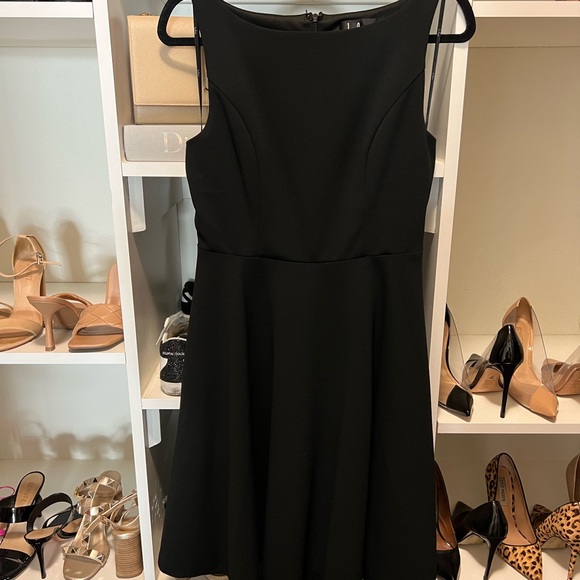 Lulu’s Fall For You Black Skater Dress Medium - Picture 4 of 9